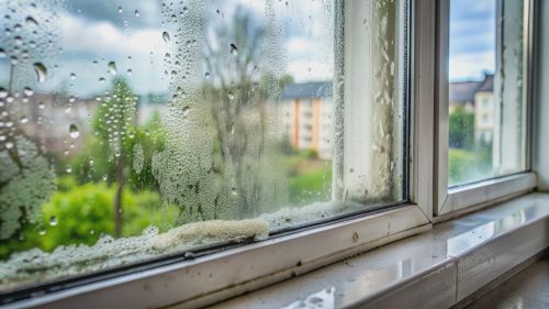 window mold water damage